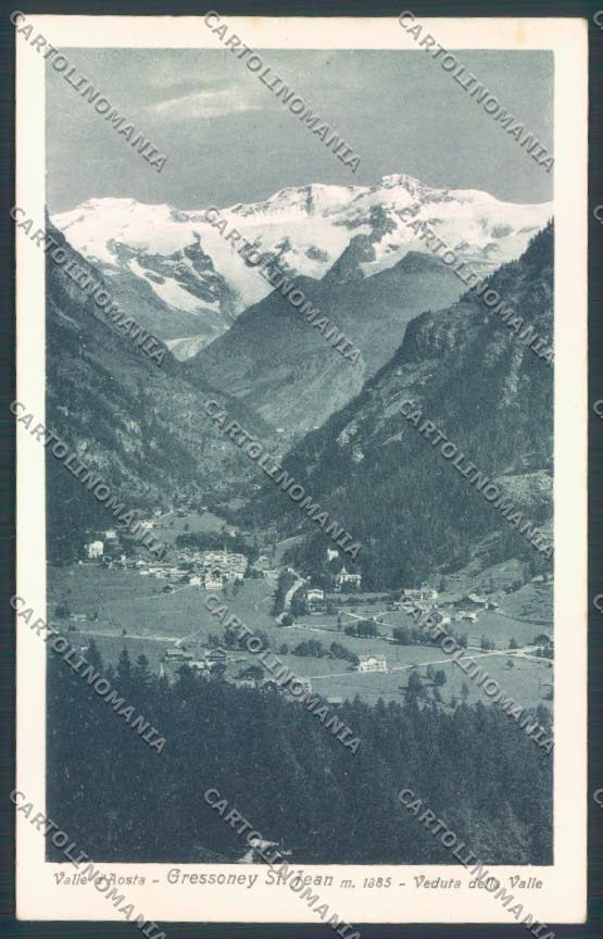 Aosta Gressoney Sant Jean cartolina ZQ5028 – fronte
