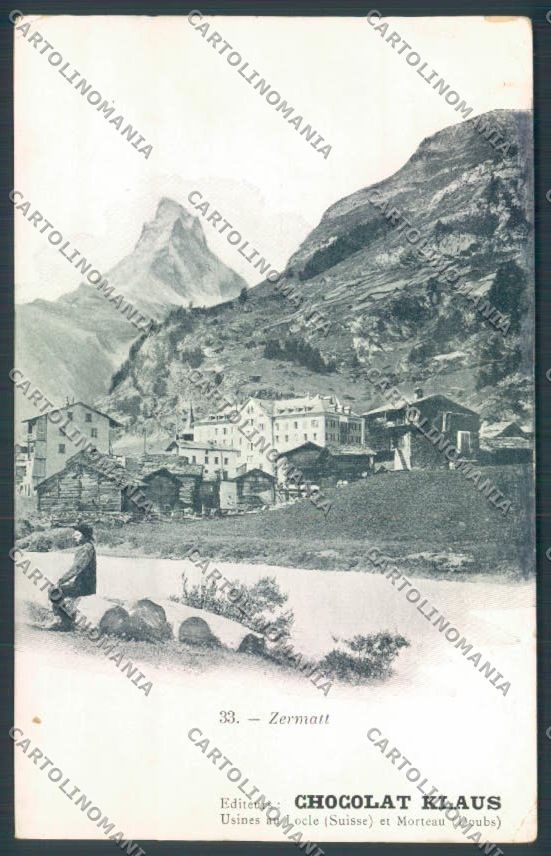 Svizzera Zermatt cartolina ZQ5061 – fronte