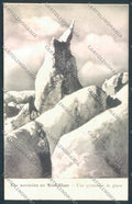 Aosta Monte Bianco Alpinismo Ghiacciaio cartolina ZQ5063 – fronte