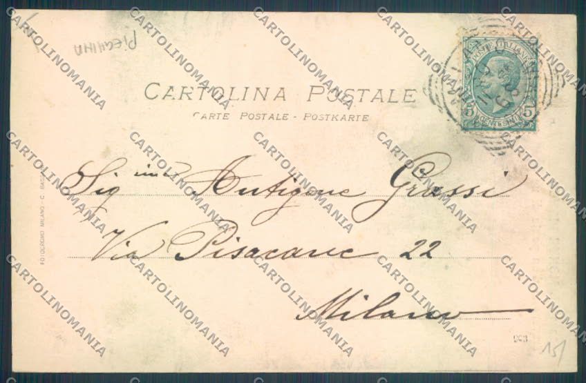 Aosta Monte Bianco Alpinismo PIEGHINA cartolina ZQ5083 – retro