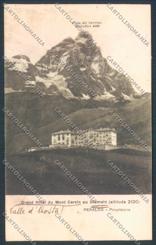Aosta Valle d'Aosta Cervino Genta cartolina ZQ5091 – fronte