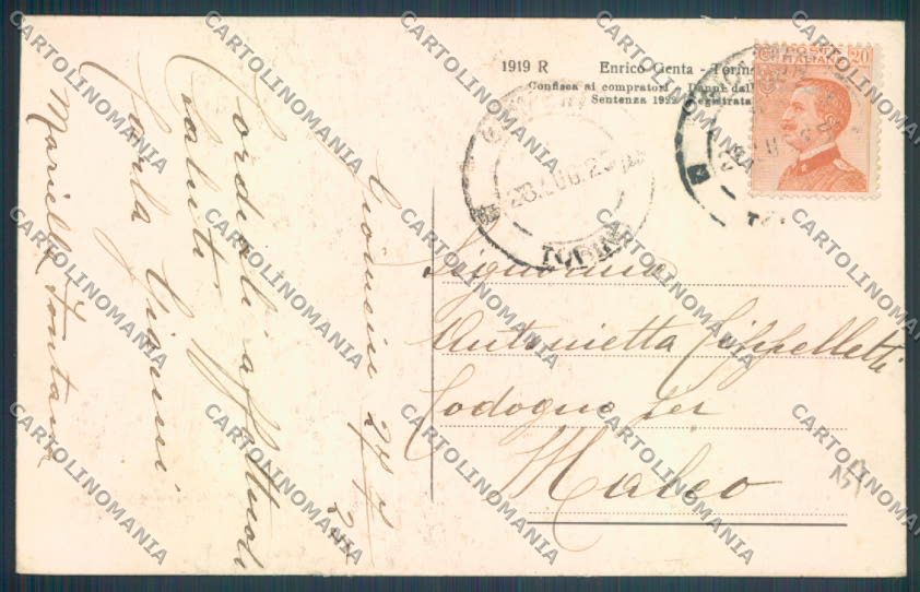 Aosta Valle d'Aosta Cervino Genta cartolina ZQ5091 – retro