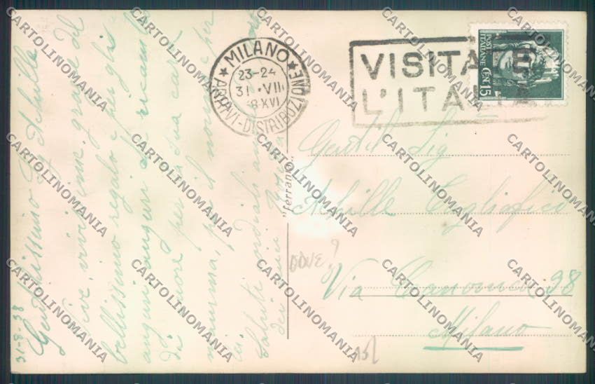 Aosta Valle d'Aosta Camping Foto cartolina ZQ5092 – retro