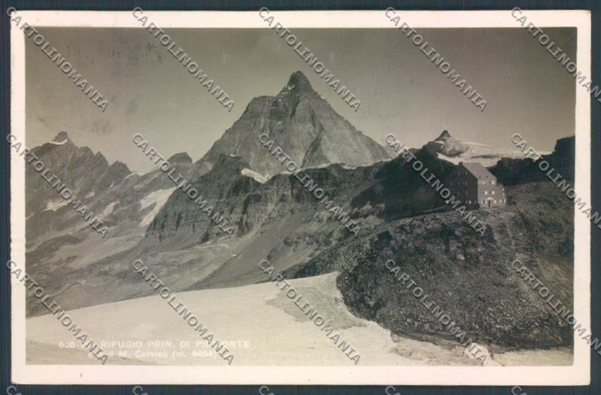 Aosta Breuil Cervinia Teodulo Rifugio CAI Foto cartolina ZQ5095 – fronte