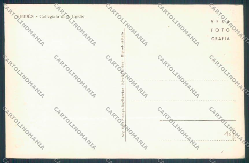 Aosta Verrés Foto cartolina ZQ5096 – retro