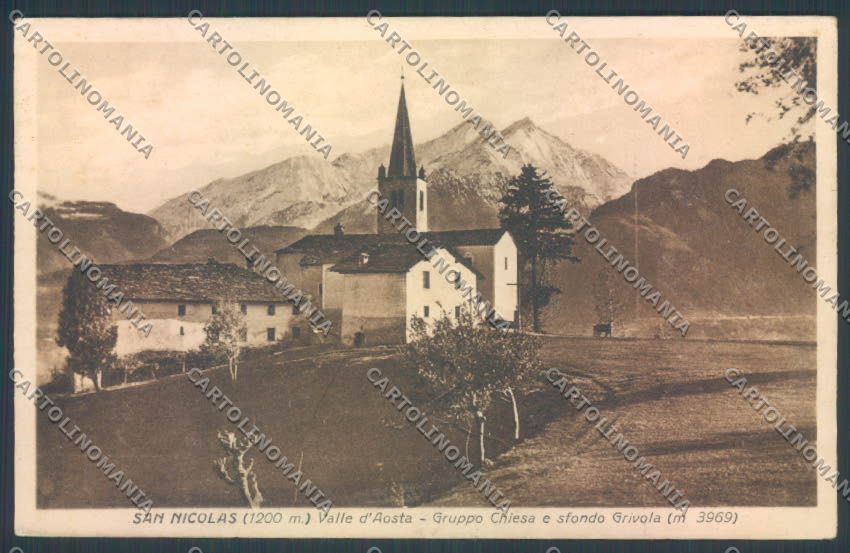 Aosta Saint Nicolas cartolina ZQ5100 – fronte