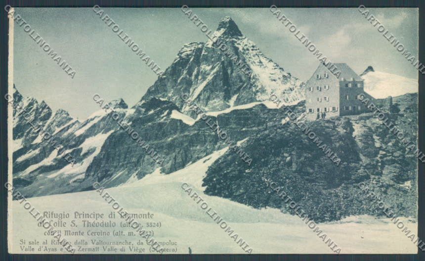 Aosta Breuil Cervinia Teodulo Rifugio CAI cartolina ZQ5105 – fronte