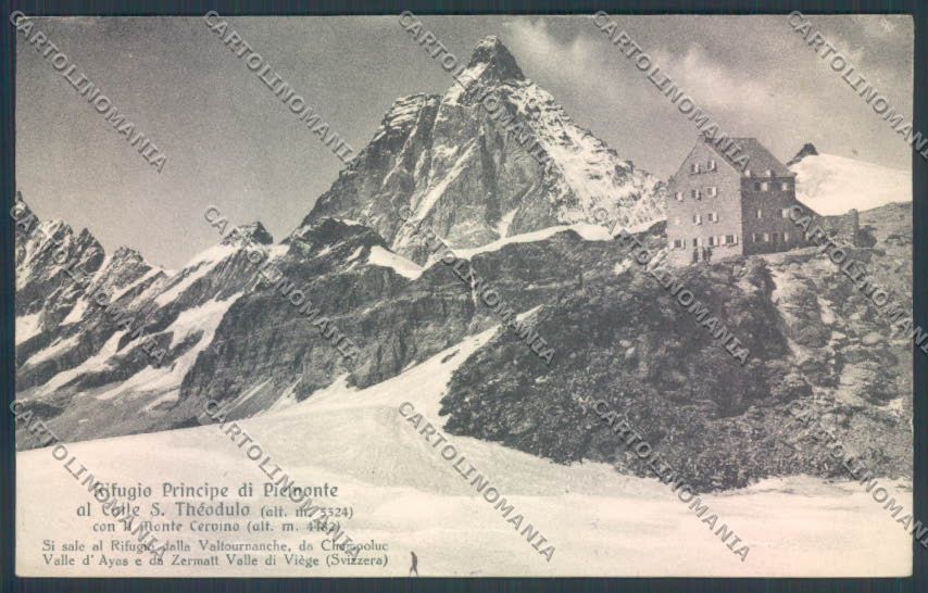 Aosta Breuil Cervinia Teodulo Rifugio CAI cartolina ZQ5106 – fronte