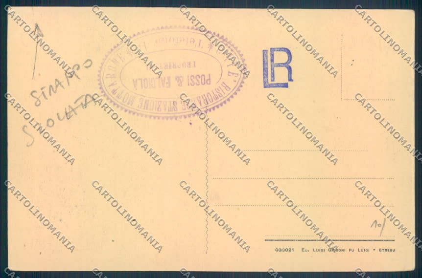 Verbania Stresa Mottarone STRAPPO SCOLLATA cartolina ZQ5141 – retro