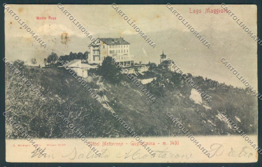 Verbania Stresa Mottarone Monte Rosa cartolina ZQ5142 – fronte