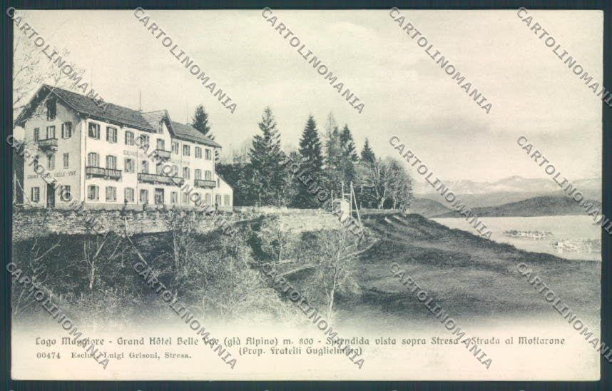 Verbania Stresa Mottarone PIEGA cartolina ZQ5173 – fronte