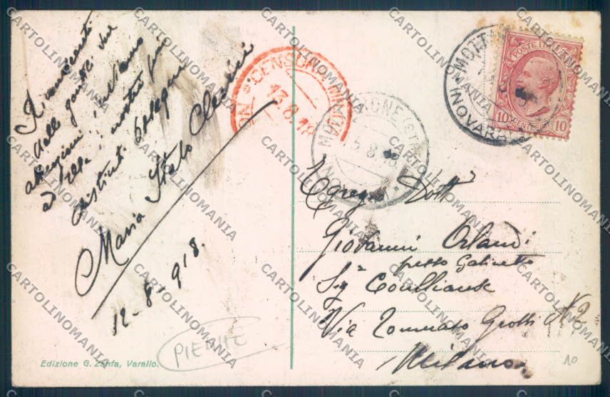 Verbania Stresa Mottarone Zanfa PIEGHE cartolina ZQ5180 – retro