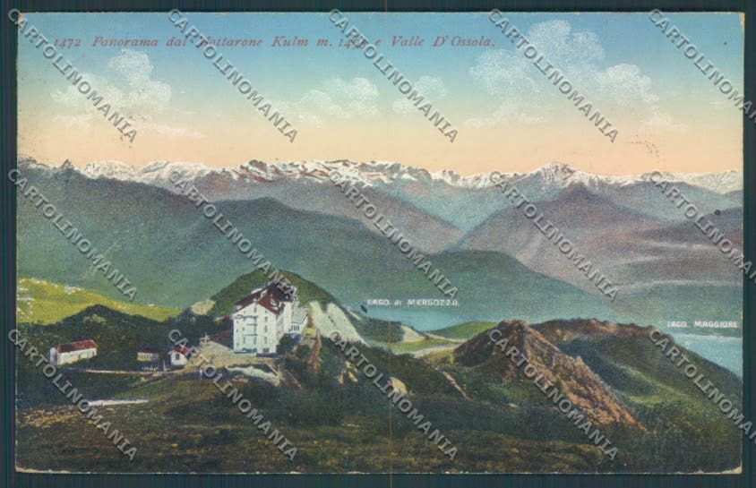 Verbania Stresa Mottarone cartolina ZQ5190 – fronte
