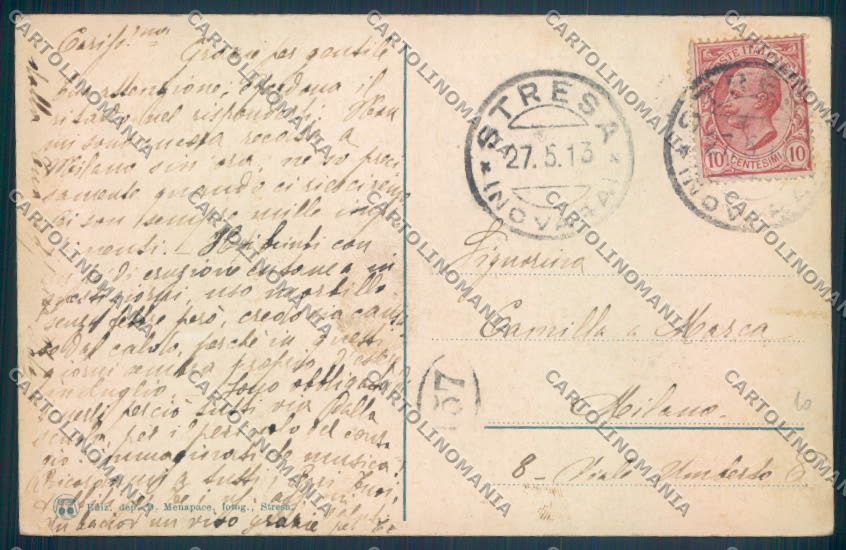 Verbania Stresa Mottarone cartolina ZQ5191 – retro