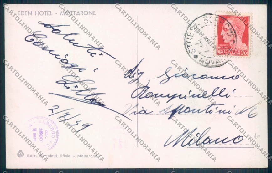 Verbania Stresa Mottarone cartolina ZQ5193 – retro