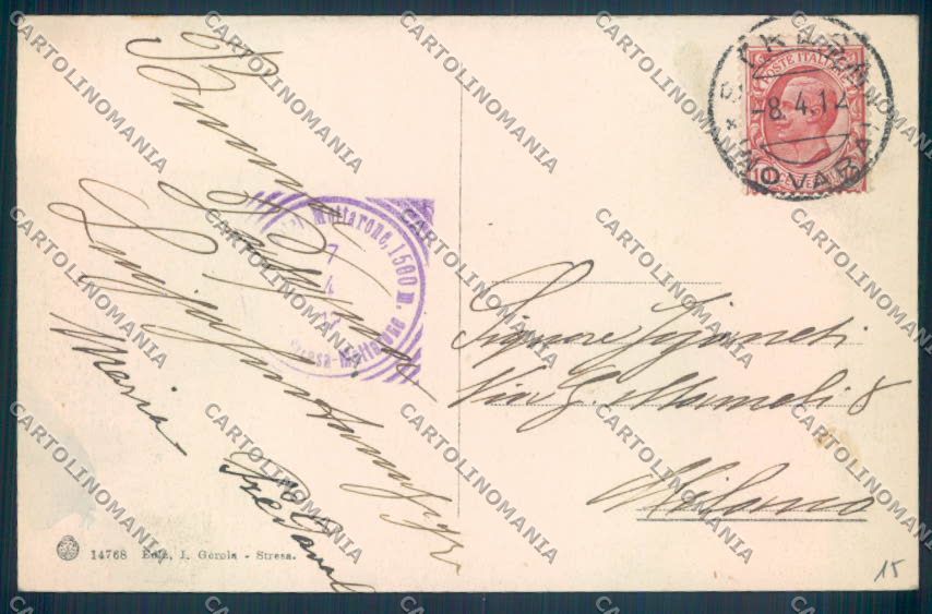 Verbania Stresa Mottarone cartolina ZQ5206 – retro