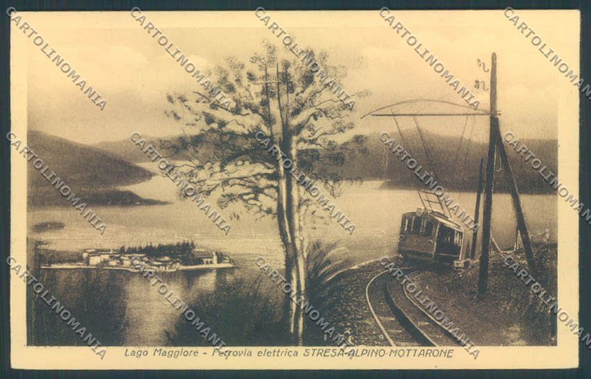 Verbania Stresa Mottarone Treno cartolina ZQ5255 – fronte