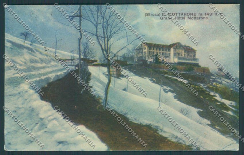 Verbania Stresa Mottarone Nevicata cartolina ZQ5266 – fronte