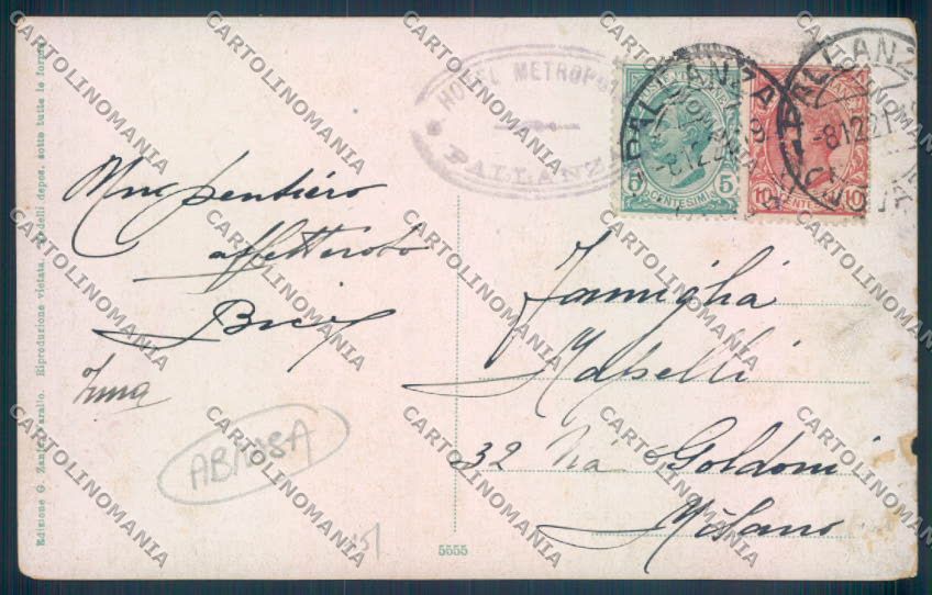 Verbania Stresa Mottarone ABRASA cartolina ZQ5267 – retro