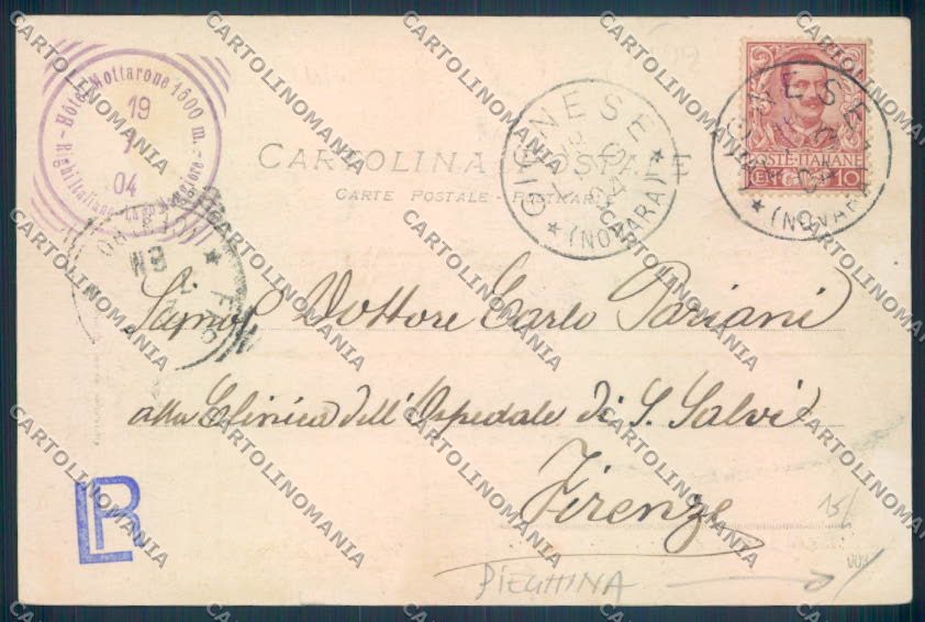 Verbania Stresa Mottarone PIEGHINA cartolina ZQ5268 – retro