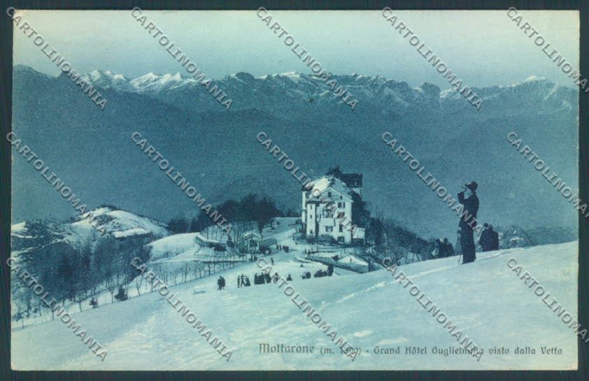 Verbania Stresa Mottarone Nevicata cartolina ZQ5281 – fronte