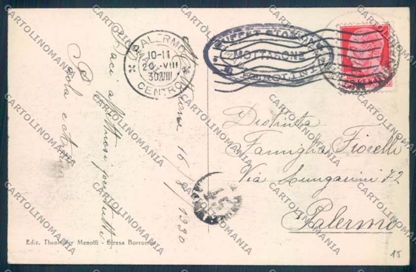 Verbania Stresa Mottarone Nevicata cartolina ZQ5281 – retro
