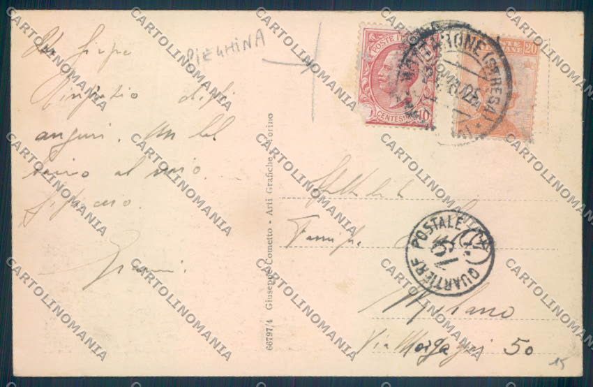 Verbania Stresa Mottarone PIEGHINA cartolina ZQ5299 – retro