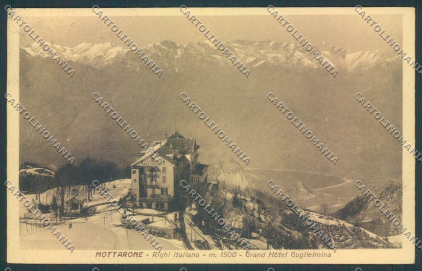 Verbania Stresa Mottarone Nevicata cartolina ZQ5300 – fronte