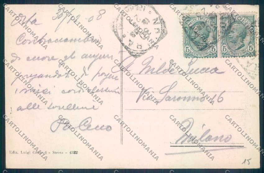 Verbania Stresa Mottarone cartolina ZQ5311 – retro