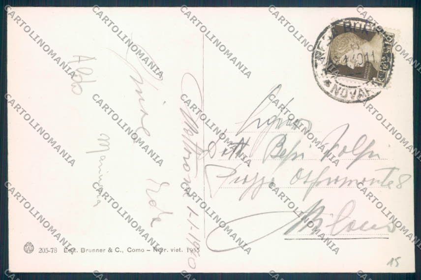 Verbania Stresa Mottarone Nevicata cartolina ZQ5313 – retro