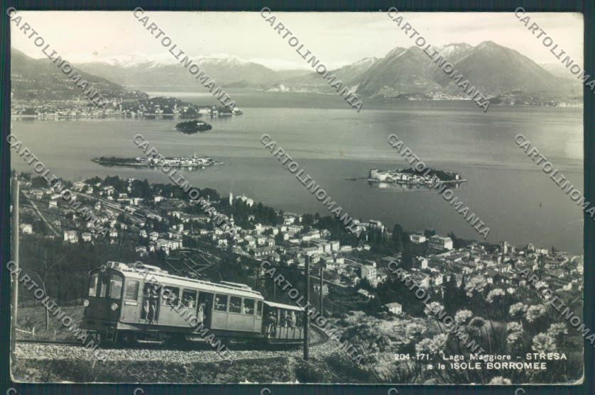 Verbania Stresa Mottarone Treno PIEGHINE Foto cartolina ZQ5324 – fronte