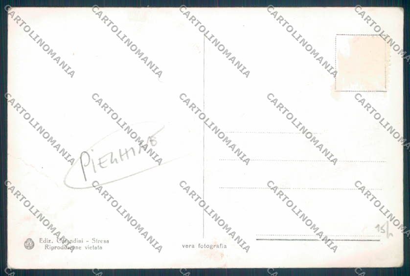 Verbania Stresa Mottarone Treno PIEGHINE Foto cartolina ZQ5324 – retro