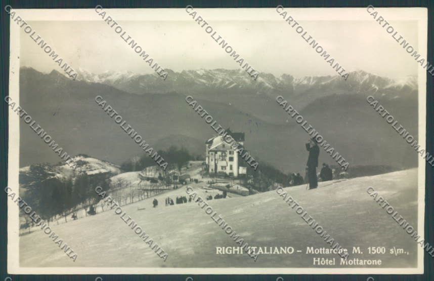 Verbania Stresa Mottarone Nevicata Foto cartolina ZQ5327 – fronte