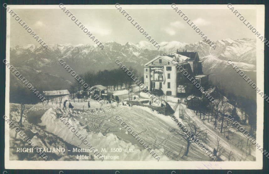 Verbania Stresa Mottarone Nevicata Foto cartolina ZQ5328 – fronte
