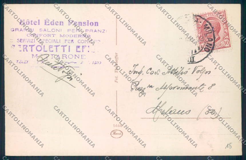 Verbania Stresa Mottarone Nevicata Foto cartolina ZQ5328 – retro