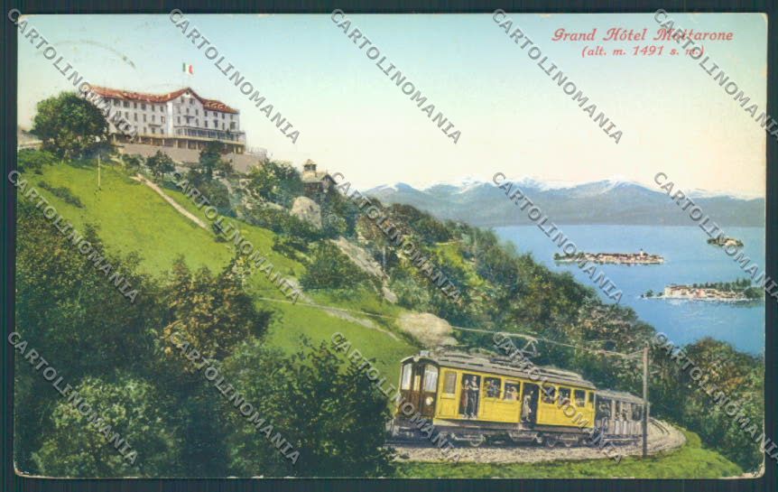 Verbania Stresa Mottarone Treno PIEGA cartolina ZQ5337 – fronte