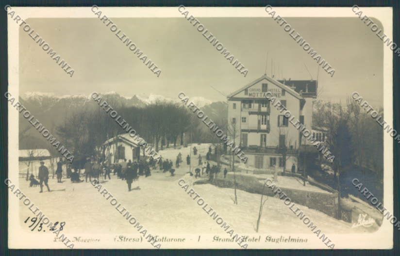 Verbania Stresa Mottarone Nevicata Foto cartolina ZQ5358 – fronte