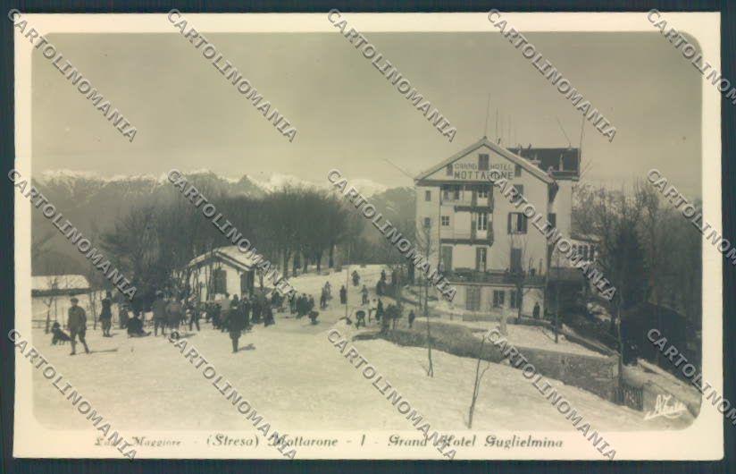 Verbania Stresa Mottarone Nevicata Foto cartolina ZQ5359 – fronte