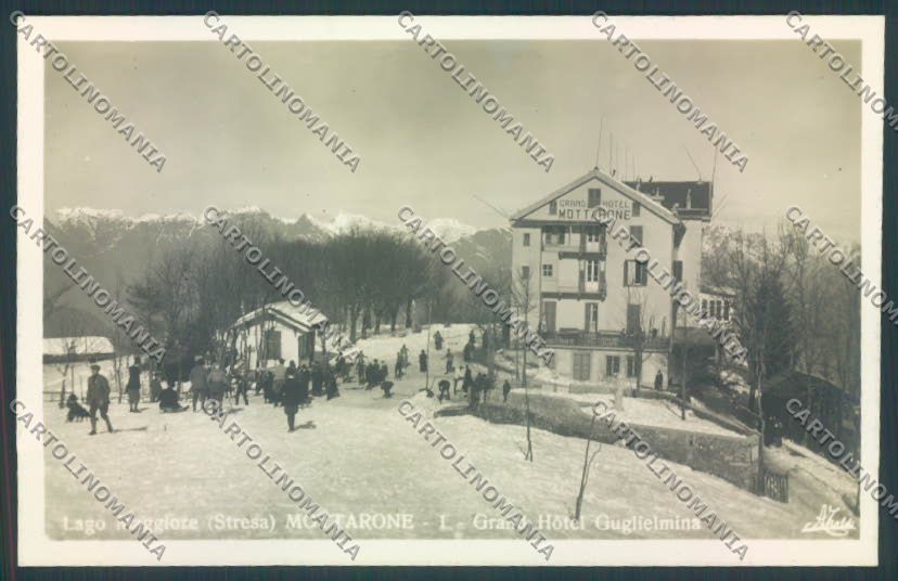 Verbania Stresa Mottarone Nevicata Foto cartolina ZQ5379 – fronte