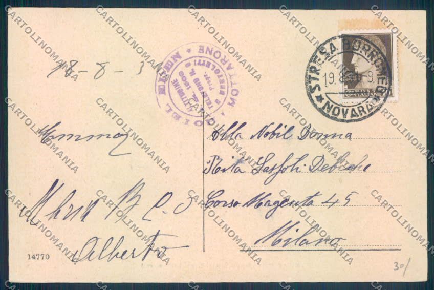 Verbania Stresa Mottarone cartolina ZQ5383 – retro