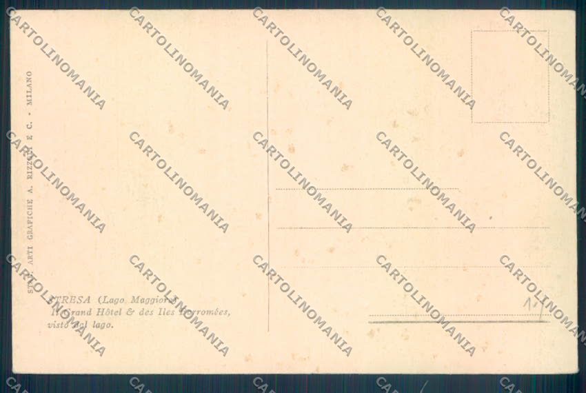 Verbania Stresa Barca cartolina ZQ5405 – retro