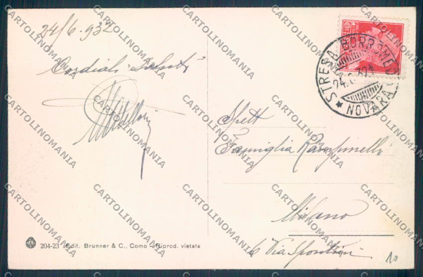 Verbania Stresa cartolina ZQ5407 – retro
