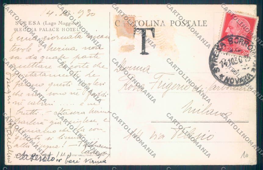 Verbania Stresa cartolina ZQ5418 – retro