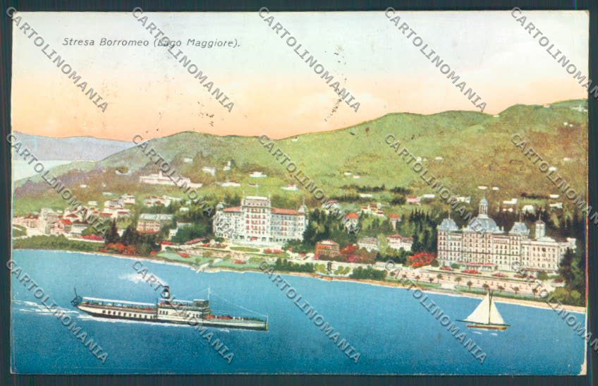 Verbania Stresa Battello cartolina ZQ5435 – fronte