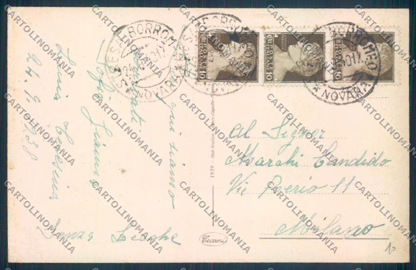 Verbania Stresa Battello cartolina ZQ5435 – retro