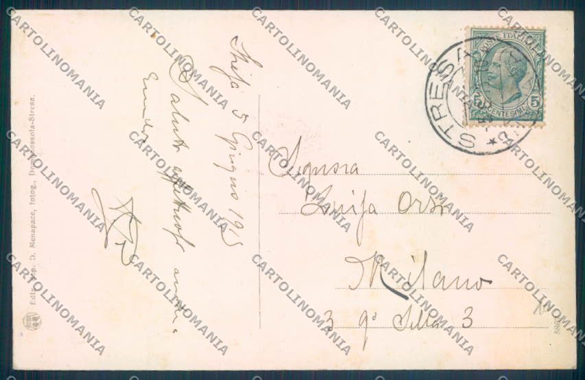 Verbania Stresa Barca cartolina ZQ5449 – retro