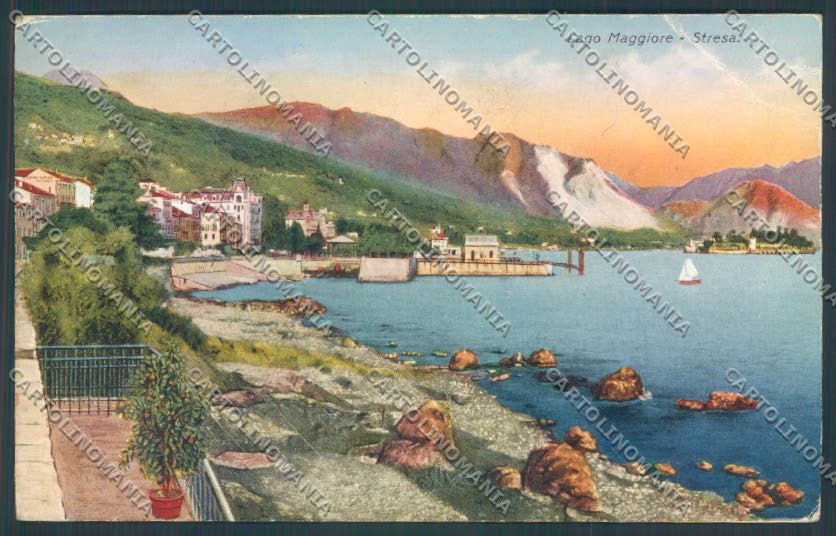 Verbania Stresa PIEGHINA cartolina ZQ5450 – fronte