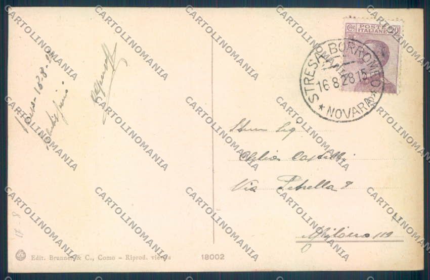 Verbania Stresa cartolina ZQ5452 – retro