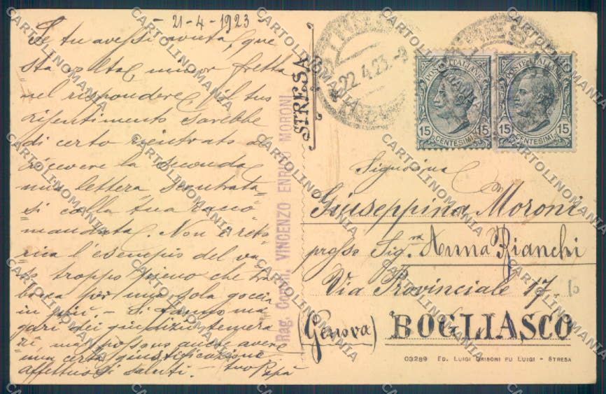 Verbania Stresa cartolina ZQ5456 – retro