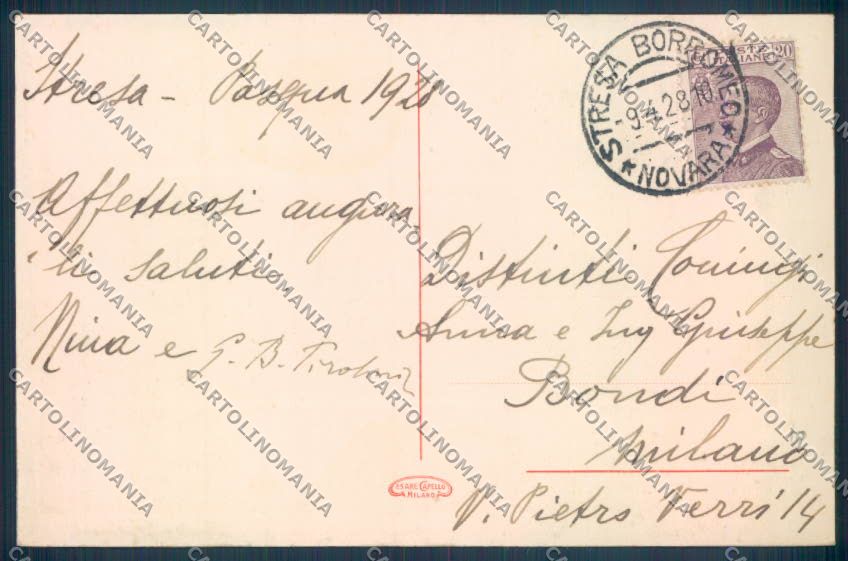 Verbania Stresa cartolina ZQ5458 – retro